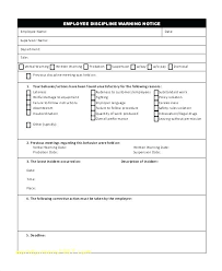Disciplinary Report Template Awesome Write Up Form Format Employee
