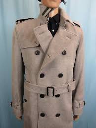 Burberry Wool Cashmere Blend Military Coat
