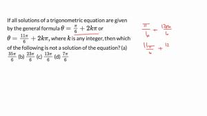 Trigonometric Equation