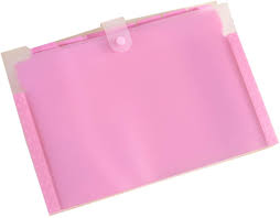 pink expanding file folder 8 pockets