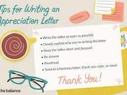 The format of formal letters are provided here. Appreciation Letter Examples And Writing Tips