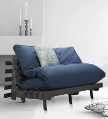 double futon sofa bed in blue