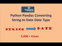 python pandas converting string to date