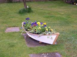 Beautiful Wooden Boat Planter Free P P