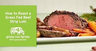roast a gr fed beef strip loin