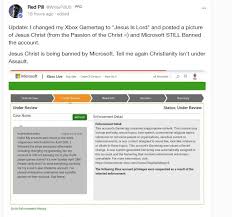xbox live user suspended by microsoft