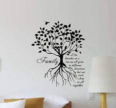 Details About Family Tree Wall Decal Quote Vinyl Sticker Poster Bedroom Decor Art Mural 394