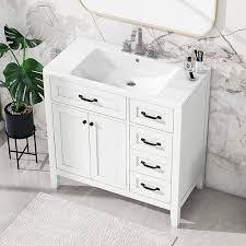 Merax White 36 Inch Bathroom Vanity