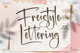 freestyle lettering font family 1001