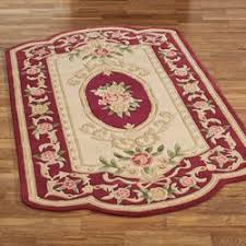 portia rose rectangle rug ruby aubusson area rugs 3 6 x 5 6 ruby