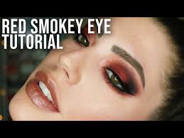 hooded eye tutorial red smokey eye w