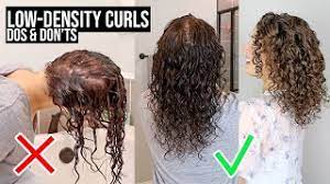 how to style low density thin curls