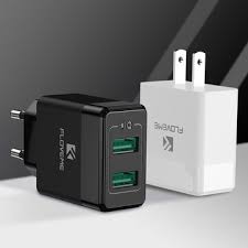 floveme 12w usb charger adapter dual