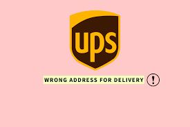 enter wrong address for delivery ups