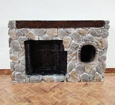 Dollhouse Fireplace Large Stone With