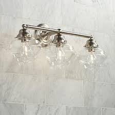 Brushed Nickel Farmhouse Bathroom Lighting Lamps Plus
