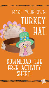 Fall Craft Turkey Hat Thanksgiving Activities For
