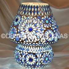 Glass Table Lamps Big Mosaic Table