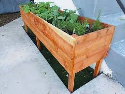 Raised Planter Box For Your Herb Garden