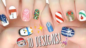 10 easy nail art designs for christmas