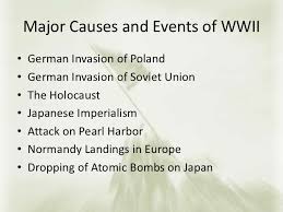 Major Causes And Events Of World War Ii