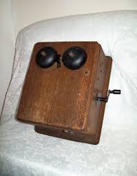 Antique Wooden Wall Telephone Hand