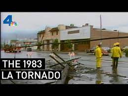 A resident carries a speed limit sign on janes avenue near evergreen lane in woodridge after a tornado ripped through the western suburbs overnight, monday morning, june 21, 2021. 1983 Los Angeles Tornado Castback Nbcla Youtube