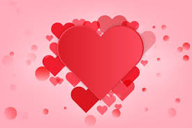 Valentines Heart Decorative Heart Background With