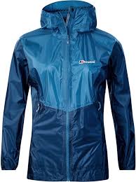 Berghaus Fast Hike Womens Waterproof Jacket Uk 10 Galaxy Blue
