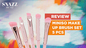 miniso crystal makeup brush kit for