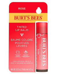 burts bees tinted lip balm rose lips
