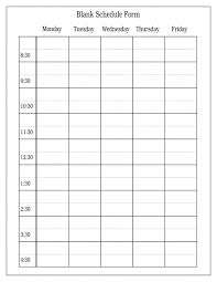 013 Weekly Class Schedule Daily Template Printable Ulyssesroom