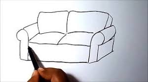 how to draw a sofa you