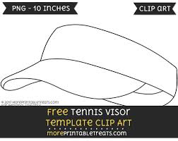 Assemble the hinges using the longer screws, washers, lock washers and acorn nuts. Tennis Visor Template Clipart