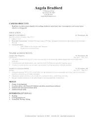Resume Templates For College Students Sample Student Best Template