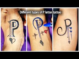 p letter tattoo loving tattoo