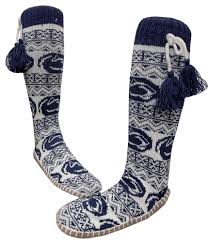Penn State Womens Psu Slipper Sock Muk Luks Footwear