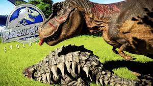 Información sobre dinosaurios terrestres de la era mesozoica; El Ultimo Tiranosaurus Rex Del Parque De Dinosaurios Jurassic World Evolution Ablistering Youtube