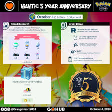 5th anniversary is an ark: Niantic Celebrates It S 5th Anniversary In Pokemon Go Pokemon Go Hub