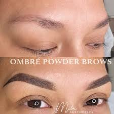 ombre powder brows mila aesthetics