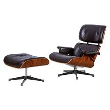 Konfigurieren sie aus 100.000 möglichen varianten ihren eigenen eames shell chair. Tall Eames Lounge Chair Ottoman Black Leather Santos Palisander By Vitra At The Conran Shop