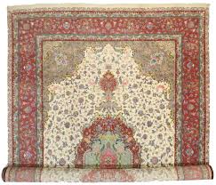 persian tabriz silk wool 13x20 rug 10625
