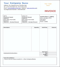 Basic Invoice Template Word