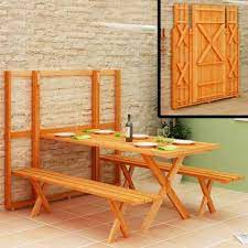 This Wall Mounted Folding Picnic Table