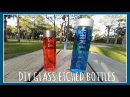 Glass Etched Voss Bottles