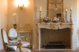 french provincial stone fireplace