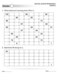 Write Backward Counting From 100 To 1 Math Worksheets