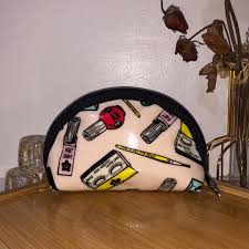 mary quant cosmetic round pouch women