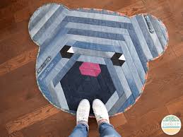 the hexi bear jelly roll rug pattern