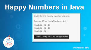 happy numbers in java find whether a